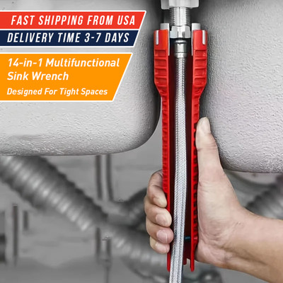 Sink Faucet Installer Plumber Pipe Wrench Multi Tool Basin Pipe Faucet Installer