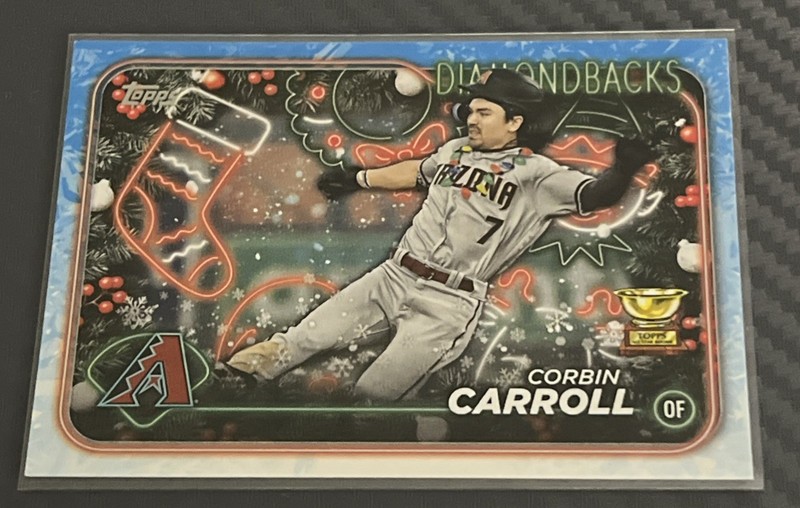 2024 Topps Holiday Holiday Variation Corbin Carroll #H42