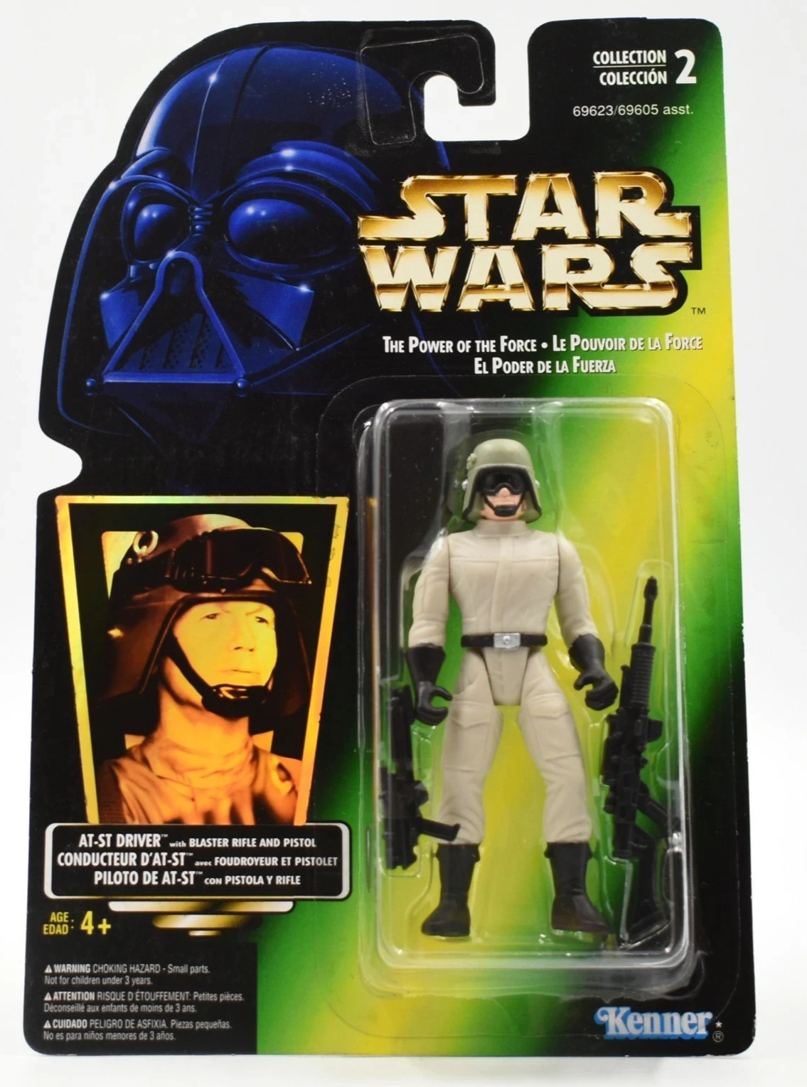 Star Wars The Power of The Force (Foil) - AT-ST Driver Action Figure