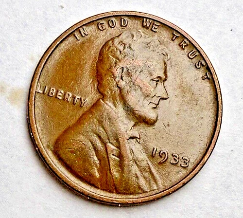 1933-P Lincoln Wheat 1c ~ Very Fine ?! ~Sweet ~ Bargain! ~ E11