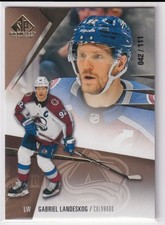 2023-24 SP Game Used Gold Gabriel Landeskog 042/111 Colorado Avalanche #84