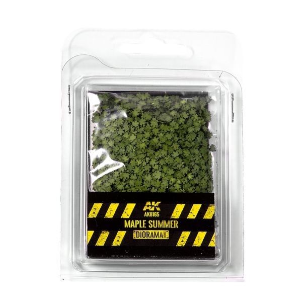 Maple Summer Leaves 1:35/1:32/75mm/9mm - AK Diorama Model Basing - Brand New