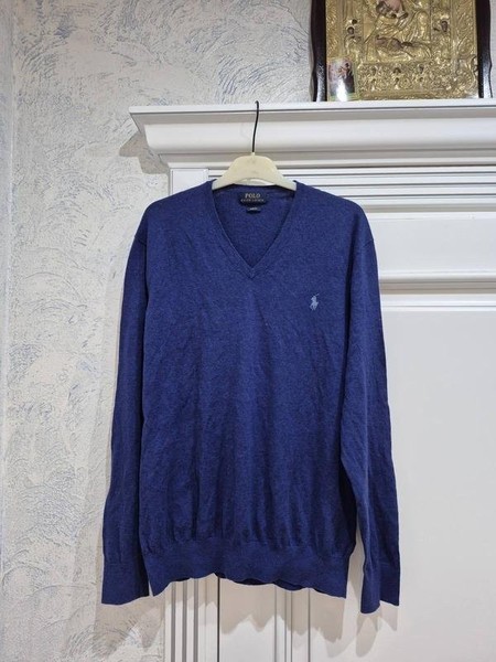 Men Polo Ralph Lauren Sweater Navy Cashmere 40 /L