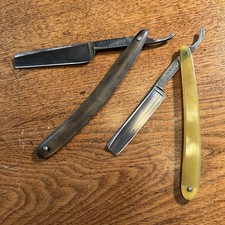 Vintage straight razor Lot (2) Dubl Duck Special No 1 & Dwarf Solingen Germany