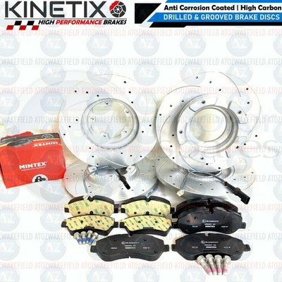 FOR FORD TRANSIT CUSTOM 310 FRONT REAR PERFORMANCE BRAKE DISCS MINTEX PADS 288mm