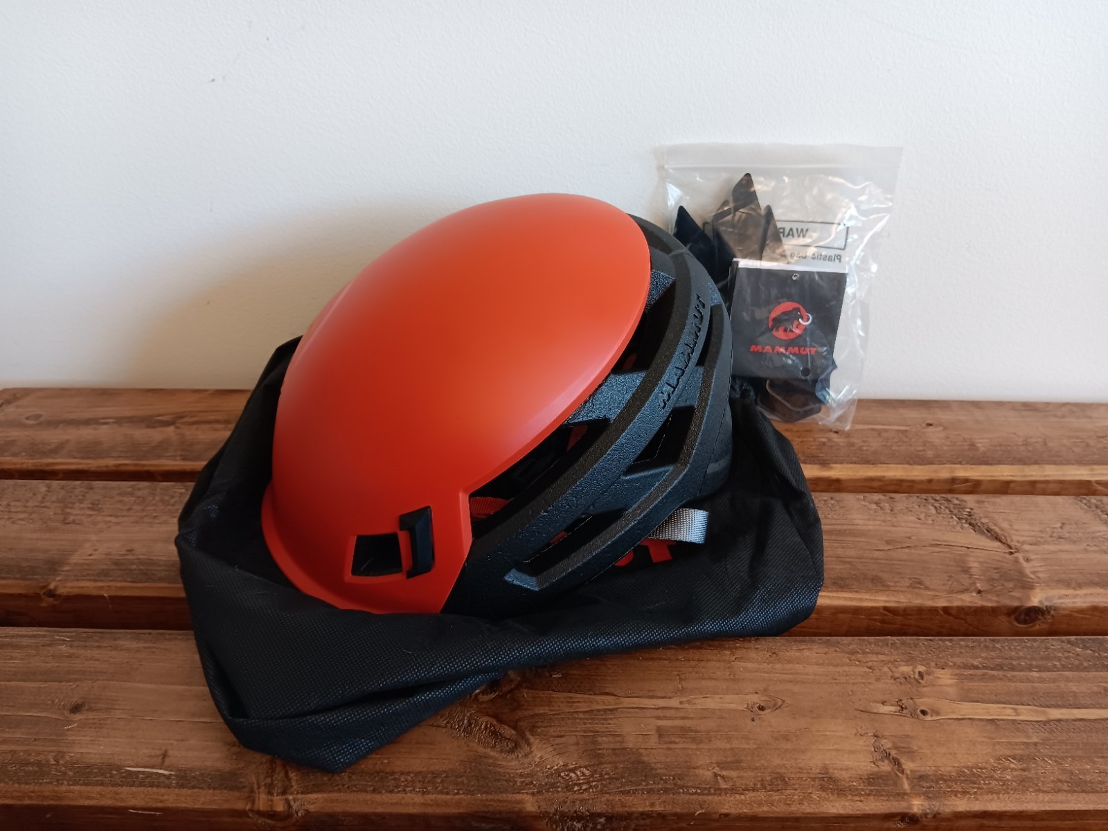 Casco de escalada Mammut - Wall Rider - Rojo Negro - ENVÍO DESDE EE. UU. - 56 cm-61 cm