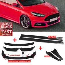 Front Bumper Lip Spoiler86side Skirtrear Lip Splitter Body Kit For Ford Focus