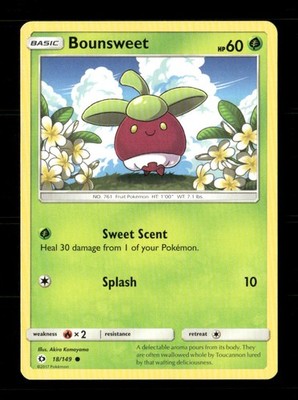 Bounsweet 18/149 SM Base Set NM/M Pokemon