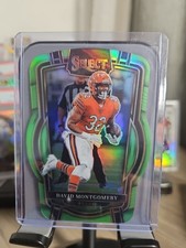 2022 Panini Select - Neon Green Prizm Die-Cut #283 David Montgomery 239/299