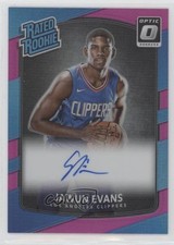 2017 Donruss Optic Rated Rookie Pink Prizm Signatures 12/25 Jawun Evans Auto 7p8