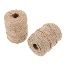  2 Rolls Ax Handle Strap Jute Cord for Crafts Twine String Braided Rope