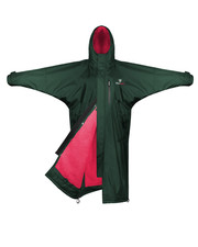 EQUIDRY Evolution Children's Thick Fleece Black Forest Green/Peacock pink