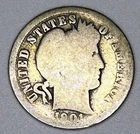 1901 O  Barber Dime 90% Silver New Orleans Mint Liberty Head USA Coin