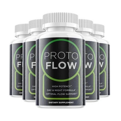 5-Pack ProtoFlow Capsules   Proto Flow Prostate Blood Flow Support - 300 Caps