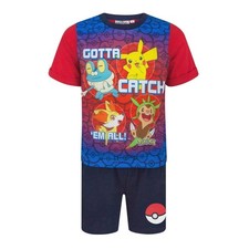 Pokemon - Ensemble de pyjama court GOTTA CATCH 'EM ALL! - Garçon (NS8486)