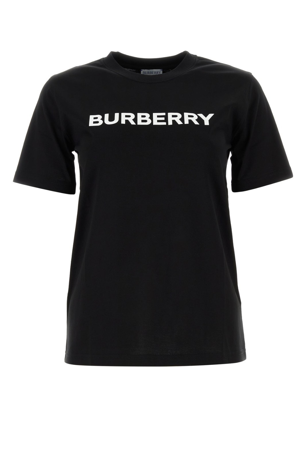 BURBERRY Black Cotton T-shirt New & Authentic