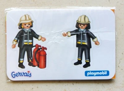 Autocollant sticker PLAYMOBIL  Camion Pompier adesivo aufkleber pegatina vintage - Photo 1/2