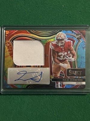 2024 Panini Select Isaac Guerendo Tye Dye Rookie Patch Autograph /49 #JRSS-IGO