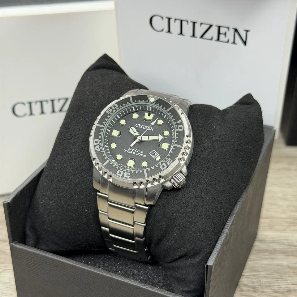 NEW✅AUTOMATIC✅ Citizen Promaster Dive EcoDrive Men's Watch Black Dial BN0167-50H - Image 2 of 4
