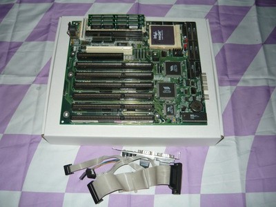 Vintage DFI G486VPC Socket 3 486 Motherboard DX4 100 24MB RAM Used Tested
