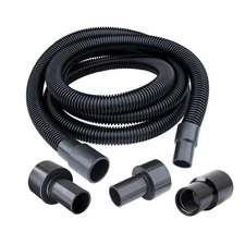 70347 10 Ft. Dust Collection Hose Kit with 5 Fittings for Woodworking Power T...
