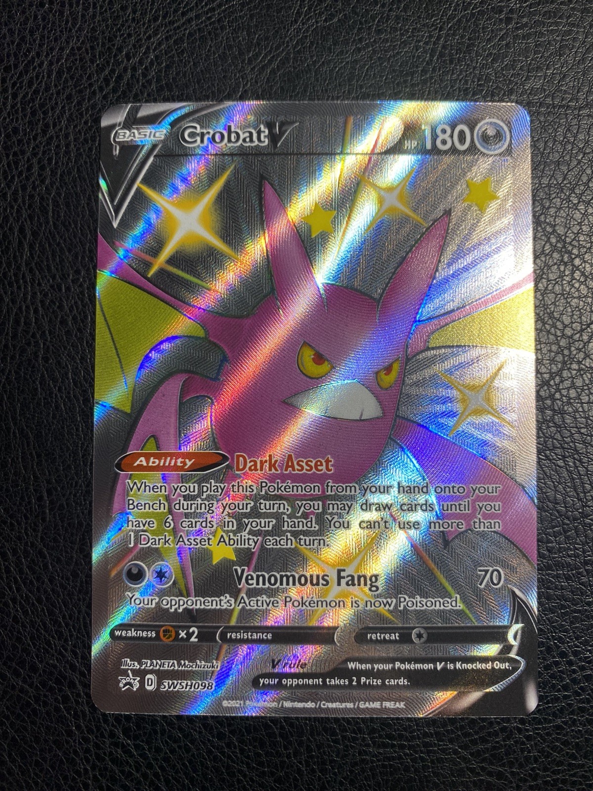 Crobat V - SWSH098 Black Star Promo Pokemon - NM