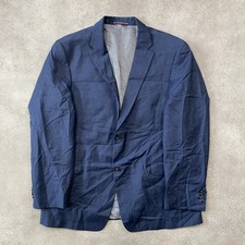 Tommy Hilfiger Blazer Mens 44 Wool Blend Formal Jacket, Blue
