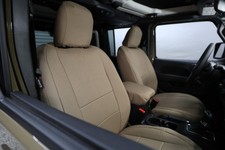 Seat Covers For 2014-2026 Dodge Ram Canvas Custom Front Bucket Seats Basic Set