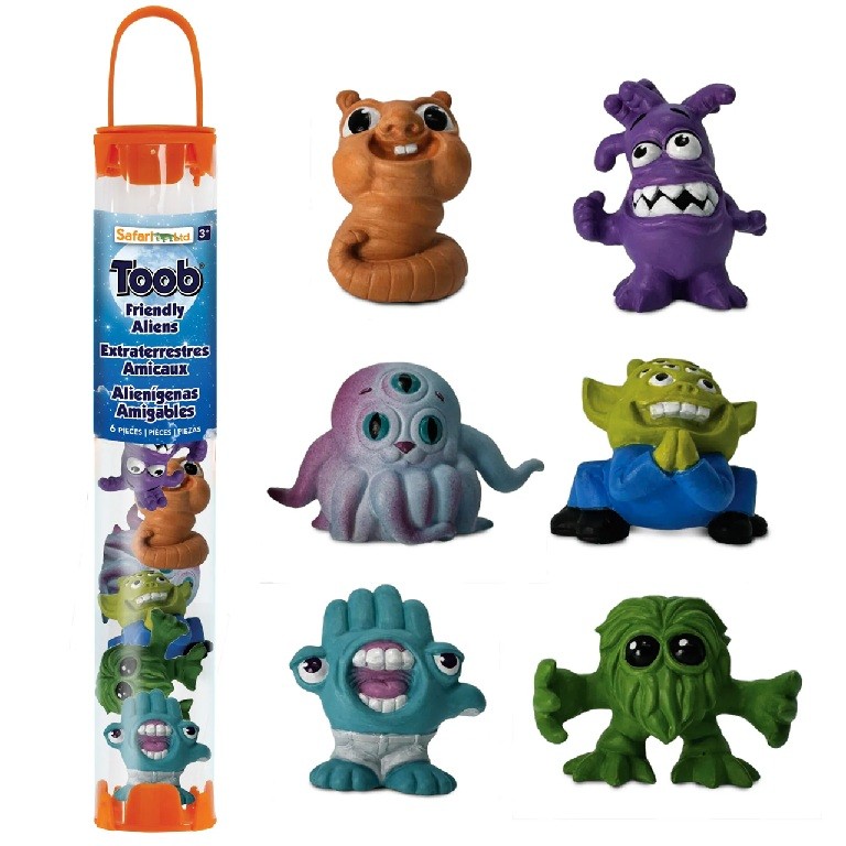 Safari ltd 106685 Alien Tube Action Figure Set (6 Minifigures)