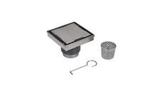 Oatey Designline 4 in. x 4 in. Stainless Steel Square Shower Drain with Tile-In.