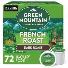 Green Mountain Coffee French Roast, Keurig K-Cup Pod, Dark Roast, 72 Count