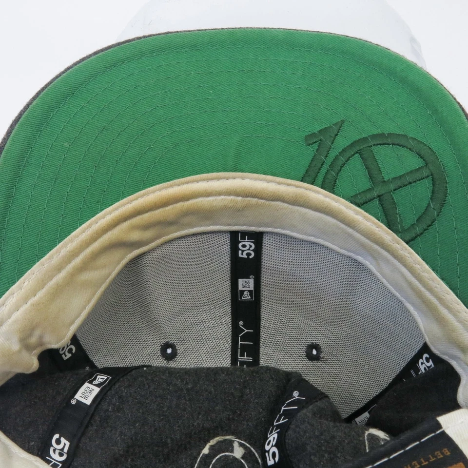 10.Deep Wool 59FIFTY Hat Men's 7 1/2 Gray USA Flag 10 Deep Logo - Image 4 of 4