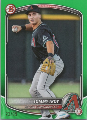 #ad #ad 2025 Bowman Draft #BD 36 Tommy Troy Green Border # 99 $4.99
