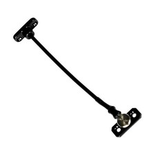 JACKLOC Perma Permanent Swivel/Stud Window Restrictor - Black L24904