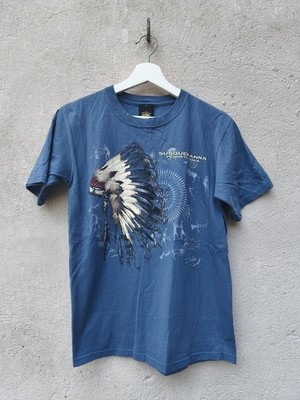 Vintage Prairie Mountain Indianer T-Shirt Native Americana 90s USA Herren S