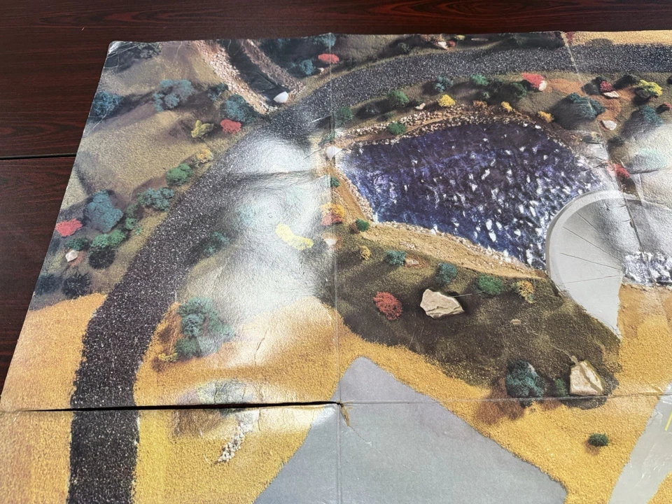 Alfombrilla de acción original 1985 para el juego de tren y batalla Transformers Tyco SOLO ESTERA Foto 2 de 4