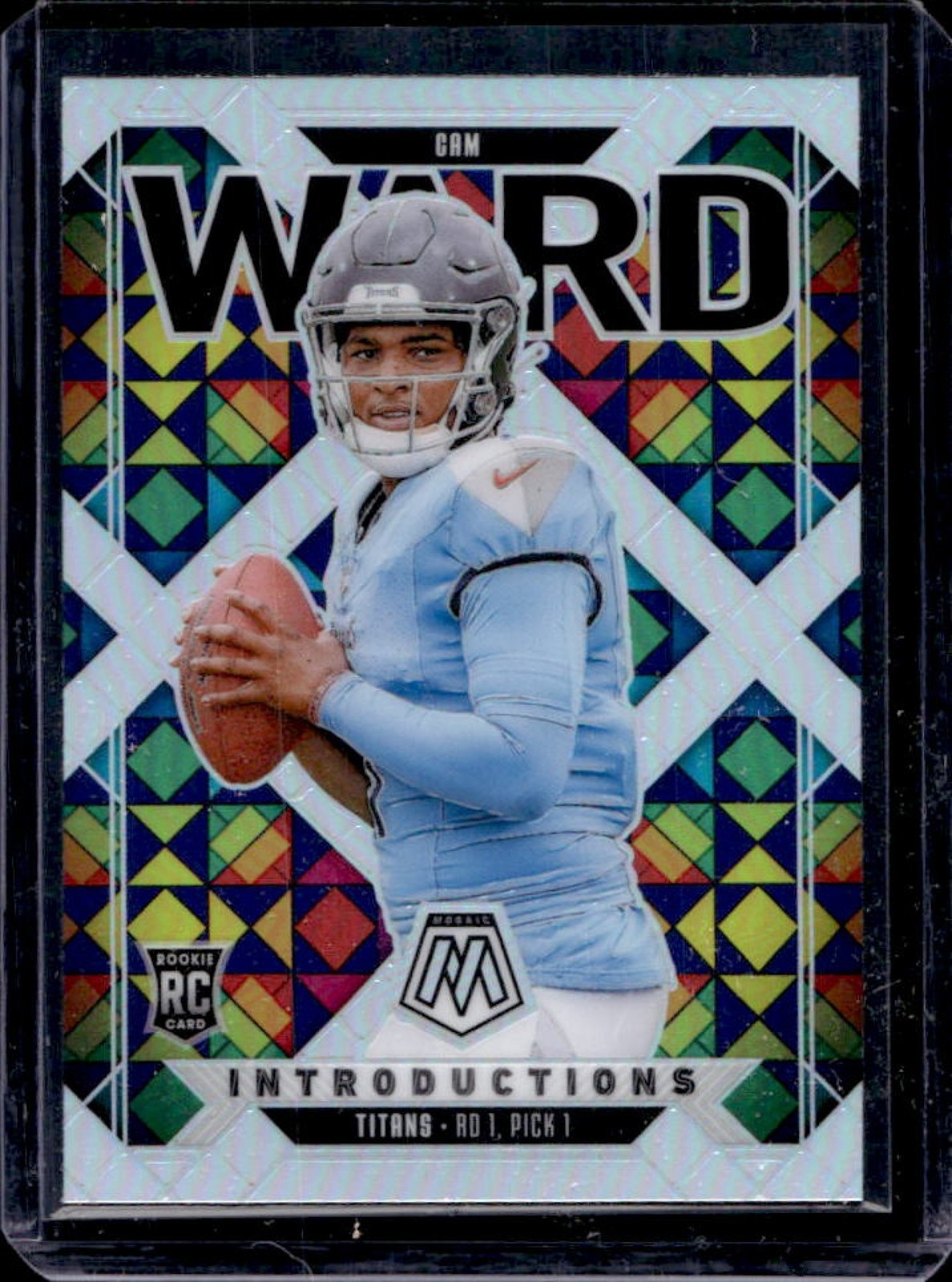 2025 Mosaic Cam Ward Introductions RC Silver Prizm Rookie #6 Titans