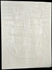 Figured 4a curly maple droptop glued guitar top