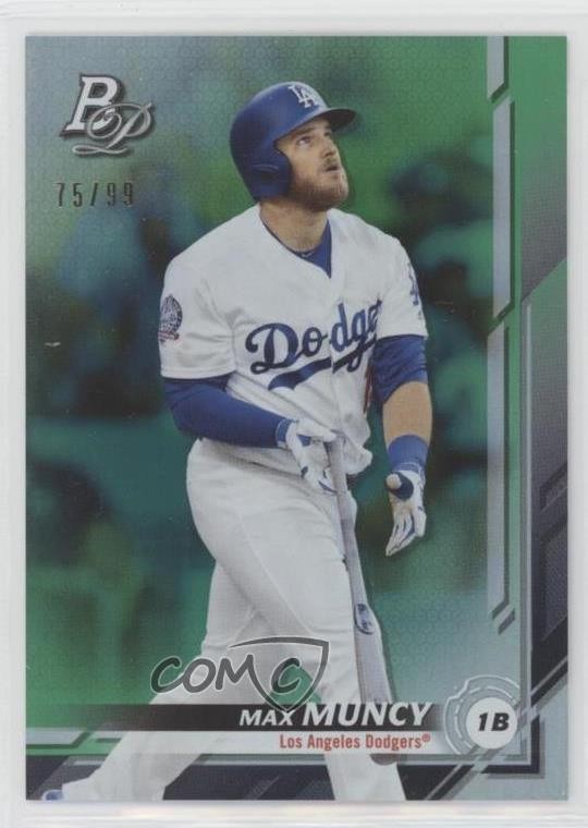 2019 Bowman Platinum Wal-Mart Green Foil 75/99 Max Muncy #39 y0i