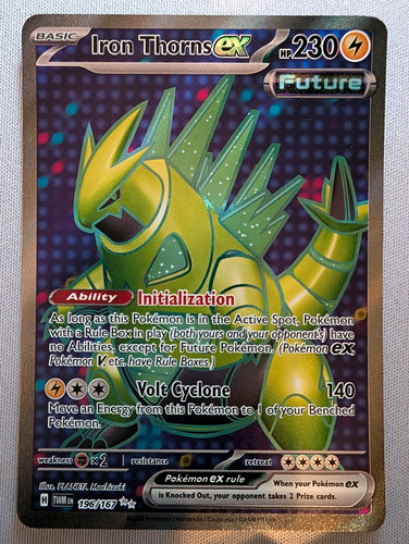 Pokémon TCG Iron Thorns ex 196/167 Sv06 Twilight Masquerade Ultra Rare Holo