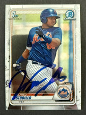 2020 Bowman 1st Chrome SIGNED: Wilfred Astudillo, METS #BCP-37