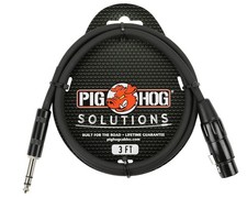Pig Hog PX-TMXF3 1/4" TRS to XLR Adaptor Cable, 3 Feet