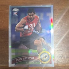 2011 Topps Chrome Refractor Evan Royster Rookie #82 Washington Redskins