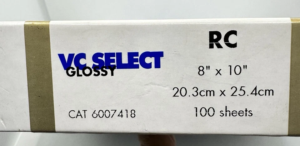 Kentmere Select VC Resin Coated Paper 8 x 10Glossy, 100 Sheets NEW IN BOX - Image 3 of 3