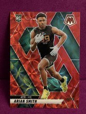 2025 Panini Mosaic - Rookies Arian Smith #399 Red Scope Prizm (RC)