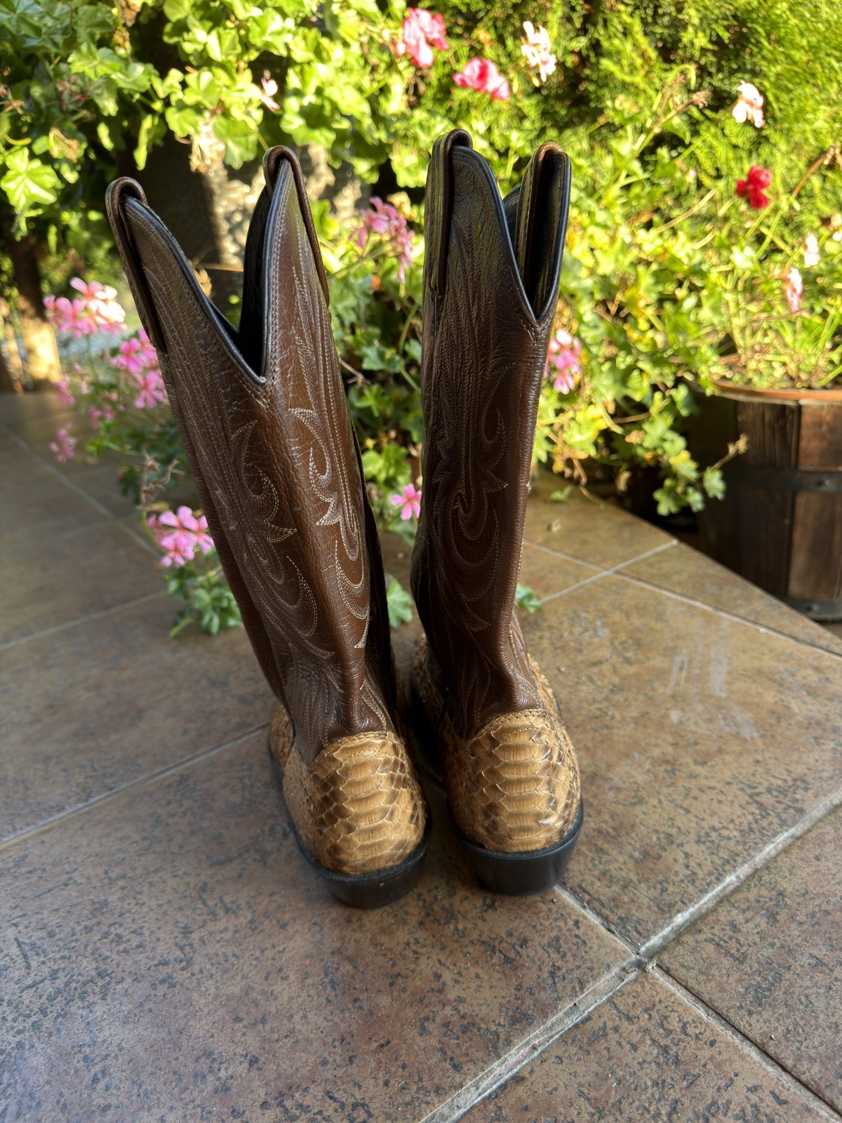 Dan Post Men's Exotic Python 9D Boots - image 5