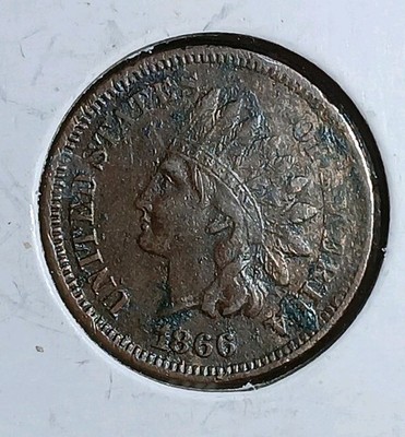1866 Indian Head Cent  Liberty Details Key Date Low Mintage # J10AH40