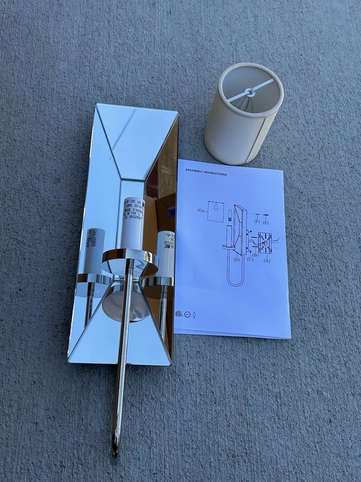 Aplique espejo estrecho Visual Comfort Cotswold (CHD 1601PN-NP) níquel pulido Foto 3 de 4