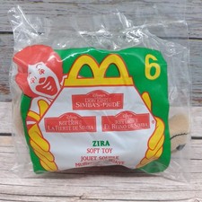 VTG 1998 McDonalds Happy Meal Lion King II Simba's Pride 6 Zira Soft Toy NOS
