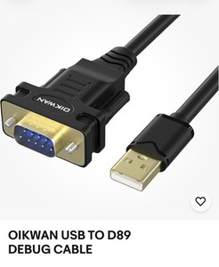 (2) Two Packs of OIKWAN USB TO D89 DEBUG CABLES